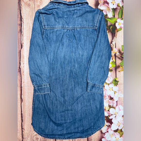 Old Navy Blue Denim Kids Casual Dress - Picture 3 of 3